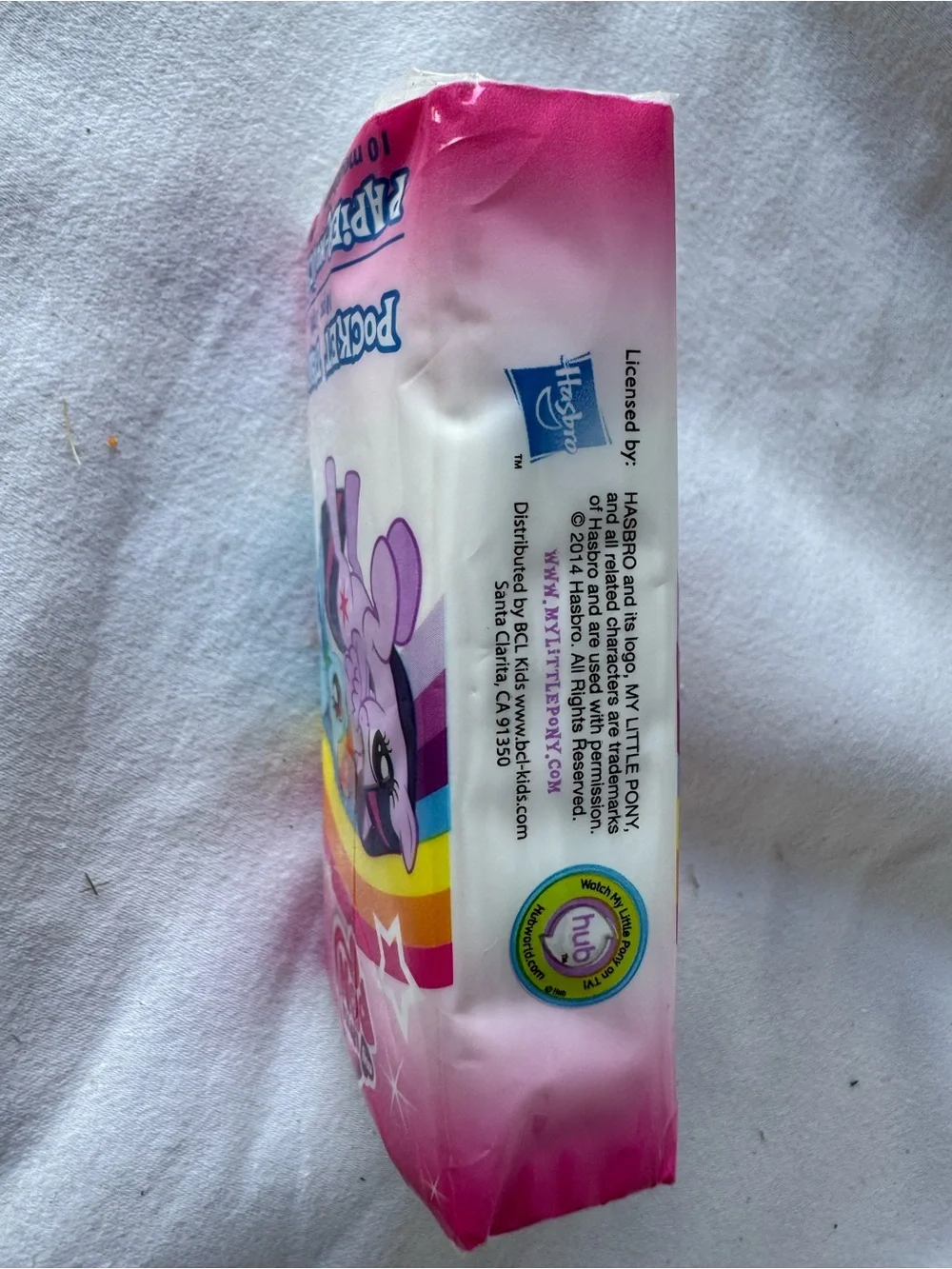 My Little Pony Bright Pink Rainbow Pocket Tissues Hasbro My Little Pony Pocket T